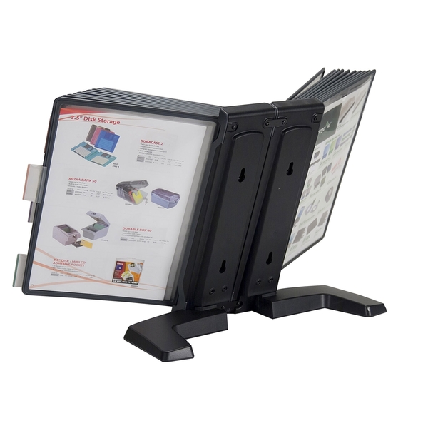 Aidata Weighted Desktop Reference Organizer, 20 Display Panels FDS005L-20